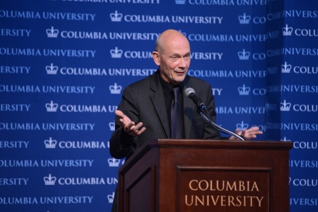 Pascal Lamy delivers the Second Annual Global Thought Lecture - Global Governance and Future Challenges: Lessons from the Oxford Martin Commission, to Columbia students, faculty and staff.