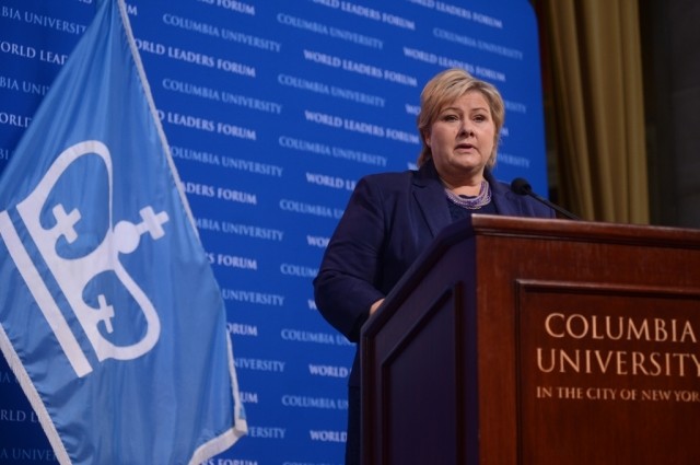 Prime Minister Erna Solberg of the Kingdom of Norway