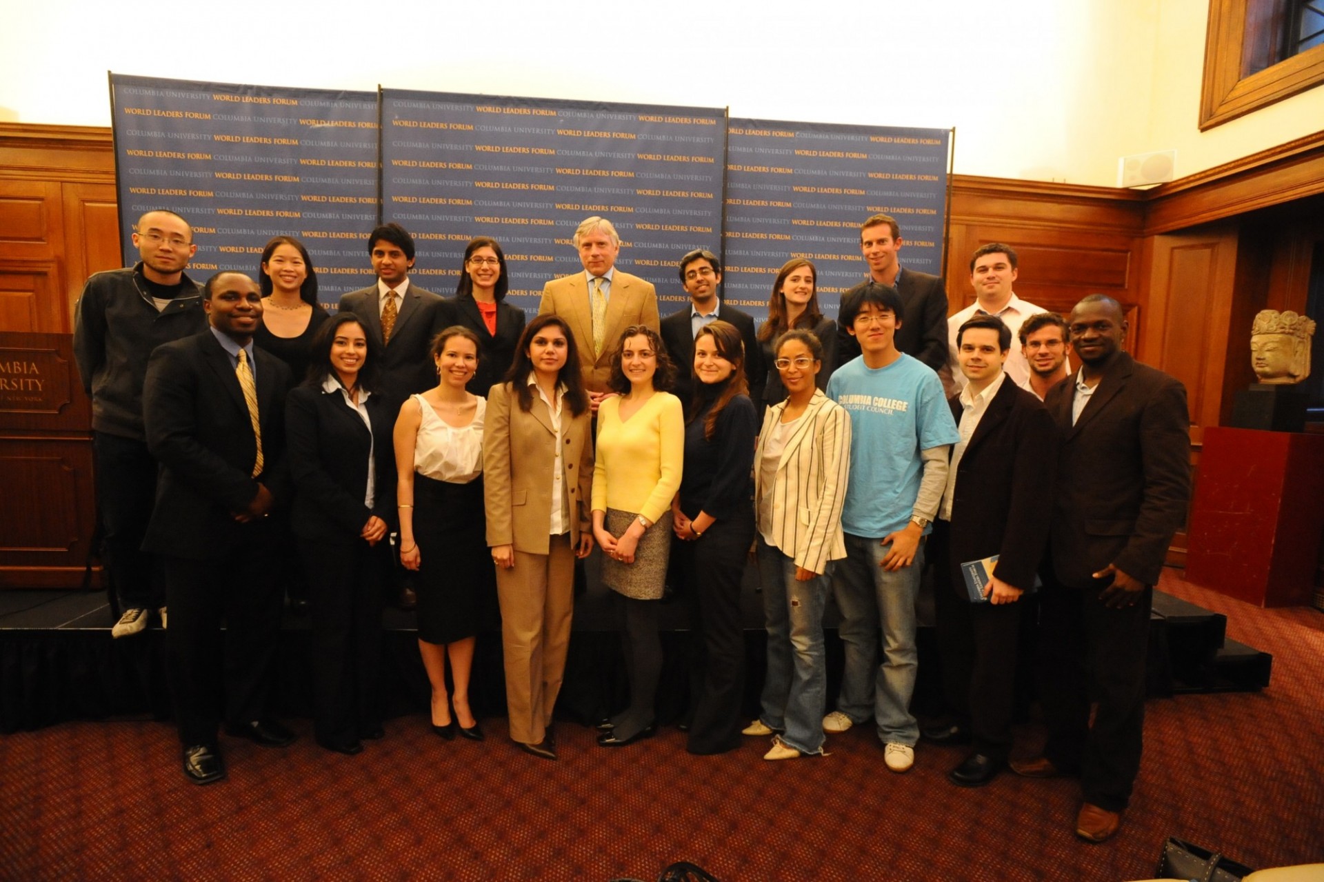 President Bollinger with Student Leaders